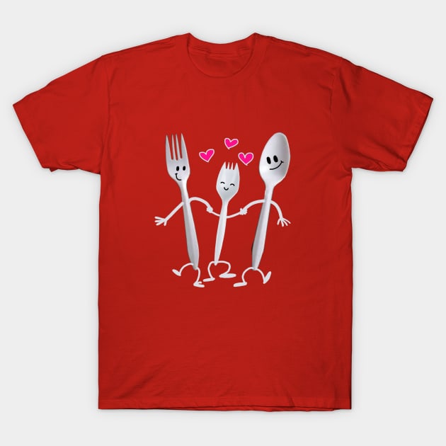 spork Love T-Shirt by wolfmanjaq